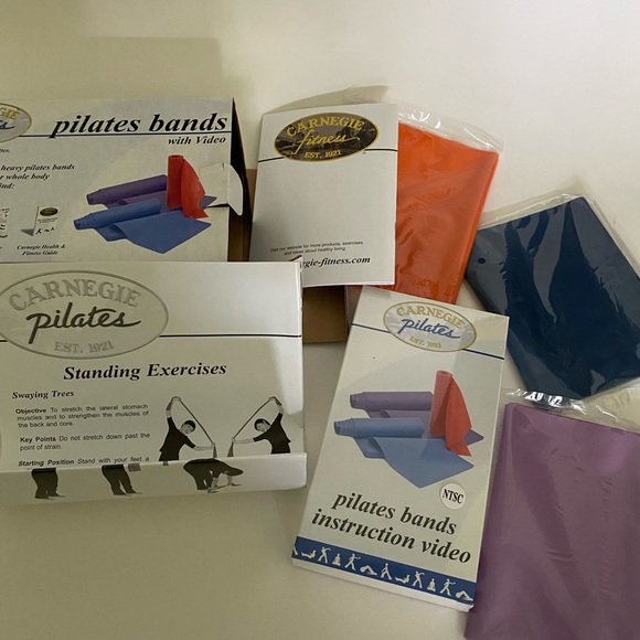 Carnegie Pilates Bands with Instruction Video - Picture 1 of 4